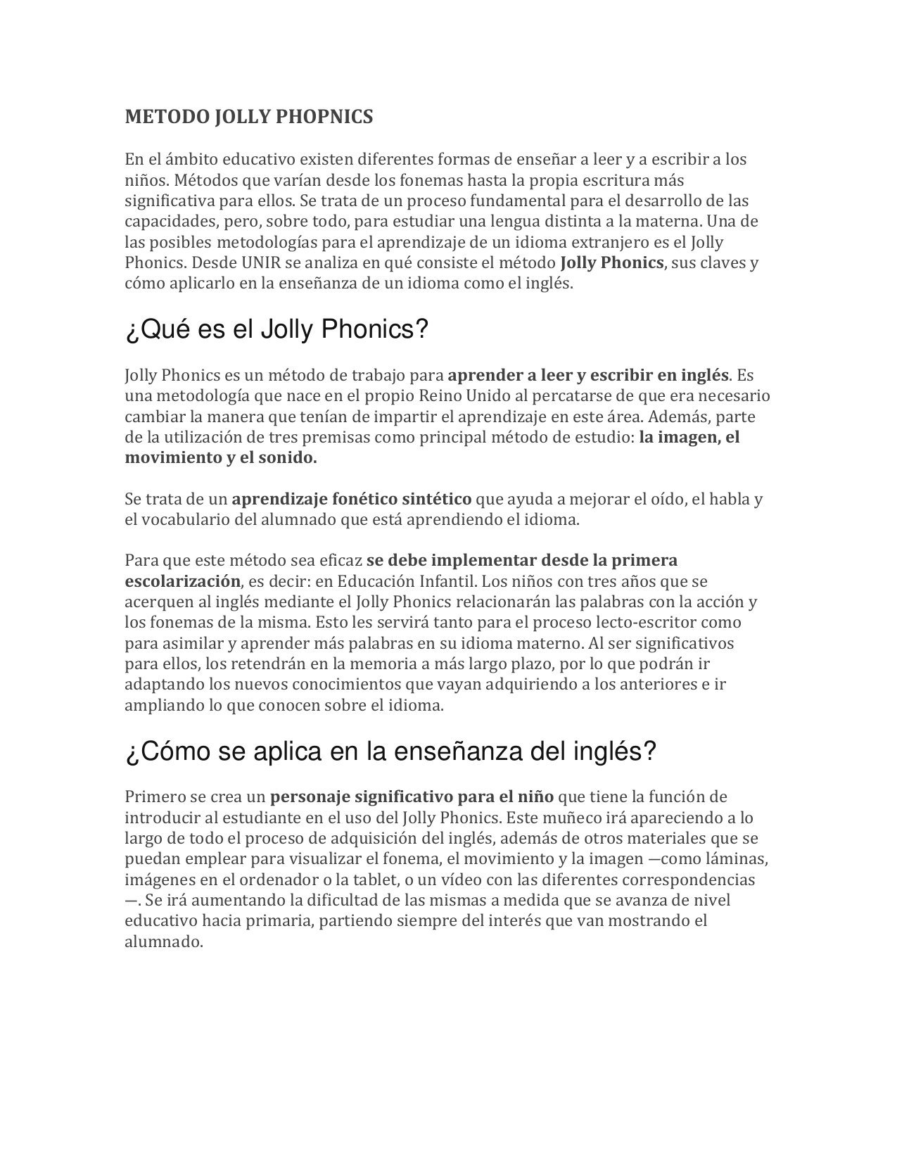 Jolly Phonics Method — Pages 1