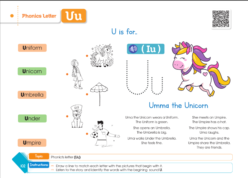 Letter U